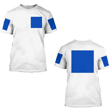 Discover Absolute Zero Blue Plain Solid Color Design 3D T Shirts