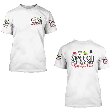 Discover Christmas SLP speech pathologist 3D T Shirts
