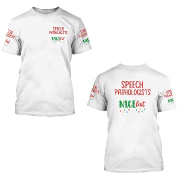 Discover Christmas SLP speech pathologist 3D T Shirts