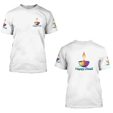 Discover Happy Diwali 3D T Shirts
