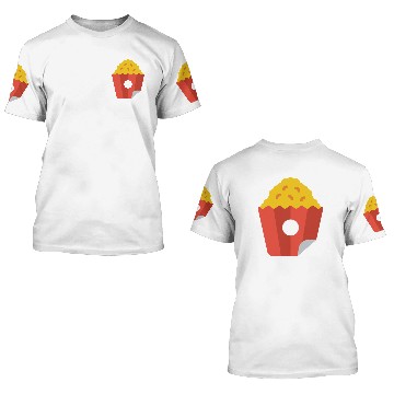 Discover Popcorn 3D T Shirts