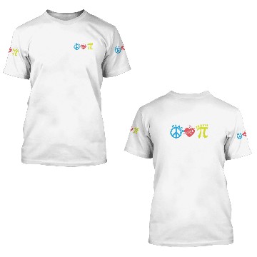 Discover Peace Love Math 3D T Shirts