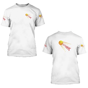 Discover Sputnik Satellite Russian Soviet Union Space gift 3D T Shirts