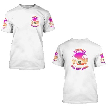 Discover living the lake life 3D T Shirts