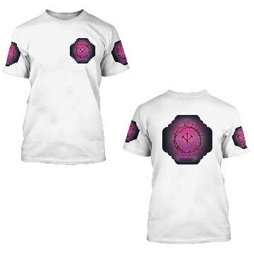 Discover Crown of Thorns with Nails and Purple Background 3D T Shirts
