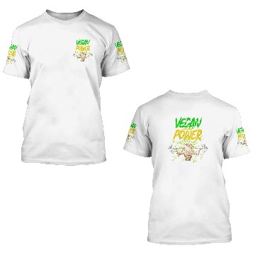 Discover Vegetable Veganism 3D T Shirts