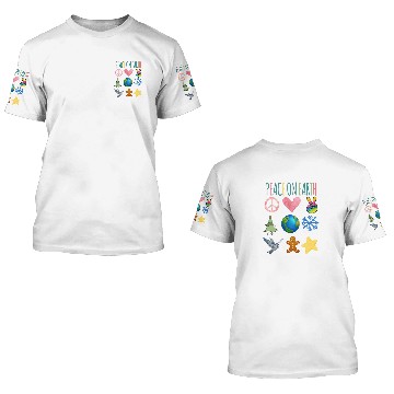 Discover Peace on Earth 3D T Shirts