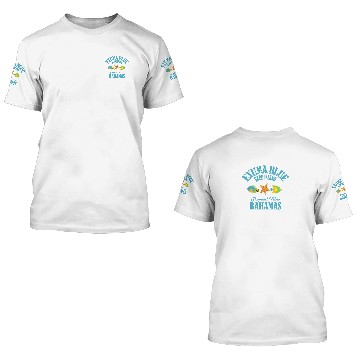 Discover Exuma Blue Bahamas 3D T Shirts