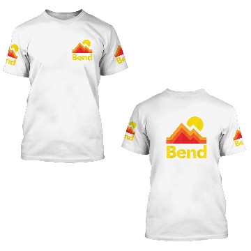Discover Bend Oregon Mountain 3D T Shirts