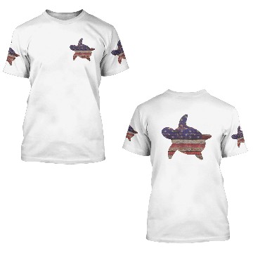 Discover Rustic Wood American Flag 3D T Shirts