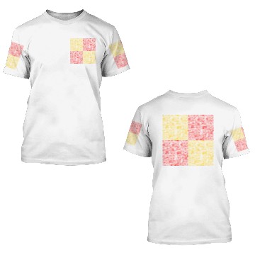 Discover yellow+red flower plants tropical pattern 3D T Shirts