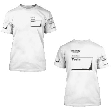 Discover Tesla insanity 3D T Shirts