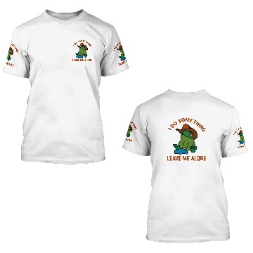 Discover frog with cowboy hat do something 3D T Shirts