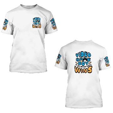 Discover Video Game Boy Always Wins 3D T Shirts