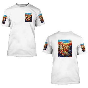 Discover Lombard Street, San Francisco, USA 3D T Shirts