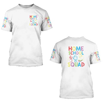 Discover Homeschool Squad For Homeschooler 3D T Shirts
