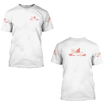 Discover Three Gnomes Holding Hearts Valentines Day Red 3D T Shirts