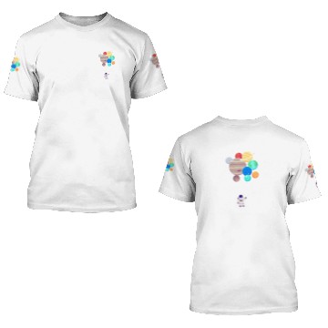 Discover Astronaut Planets Balloons Astronomy 3D T Shirts
