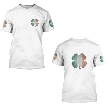 Discover Slainte Shamrock Irish Flag Patricks Day Ireland 3D T Shirts