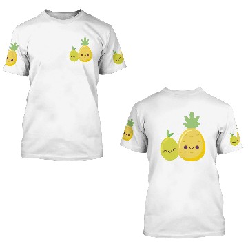 Discover Pineapple And Lemon 3D T Shirts