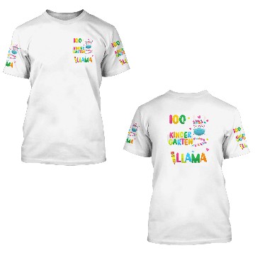 Discover 100 Days of Kindergarten Wearing Mask 3D T Shirts