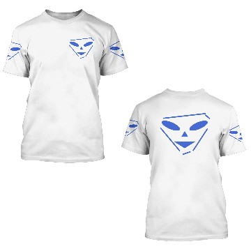 Discover ALIEN FACE LUCA EDITION ROYAL BLUE 3D T Shirts
