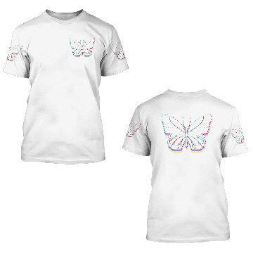 Discover Monarch Butterfly Colorful Moth 3D T Shirts