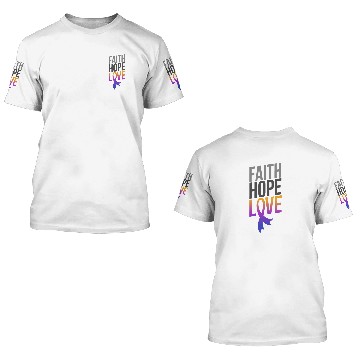 Discover Faith Hope Love | Bladder Cancer Awareness 3D T Shirts