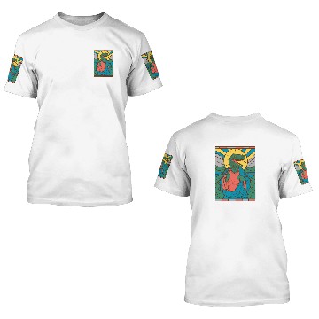 Discover RAPTOR JESUS STAINED GLASS 3D T Shirts