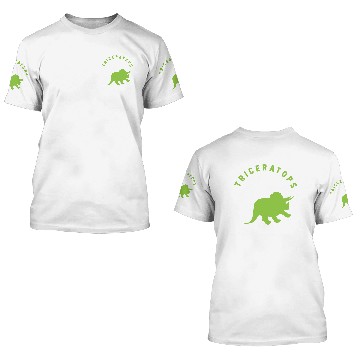 Discover Triceratops Circles 3D T Shirts