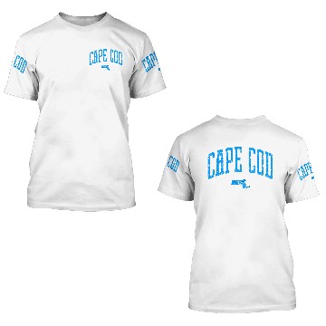 Discover Cape Cod Massachusetts Vintage City 3D T Shirts