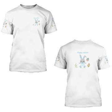 Discover Happy easter liam cute easter bunny gift 3D T Shirts