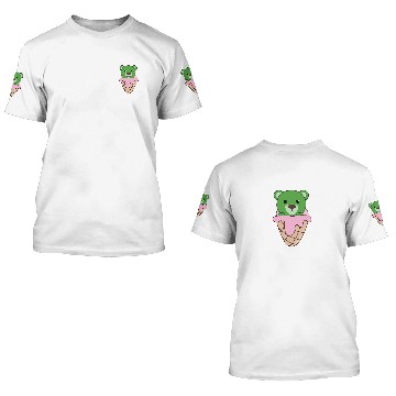 Discover Green Bear In Ice Waffle Funny Animals In Essen 3D T Shirts