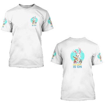 Discover Funny Easter Bunny Easter Egg Egg hunting 3D T Shirts