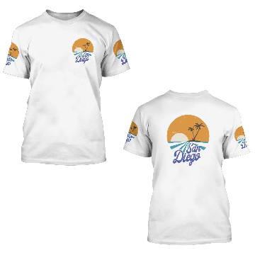 Discover San Diego Sunrise Vintage 3D T Shirts