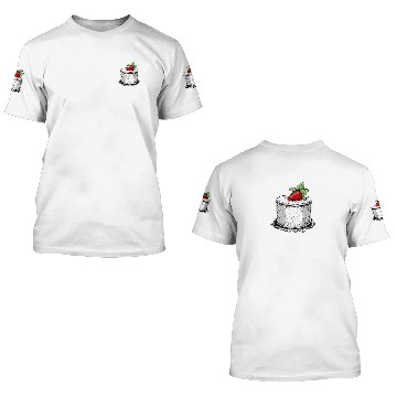 Discover Strawberry Shortcake Pie Baking Bakery 3D T Shirts