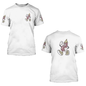 Discover Eggplant figurine 3D T Shirts