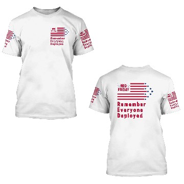 Discover Red Friday Remember Everyone Deployed Jets Flag US 3D T Shirts