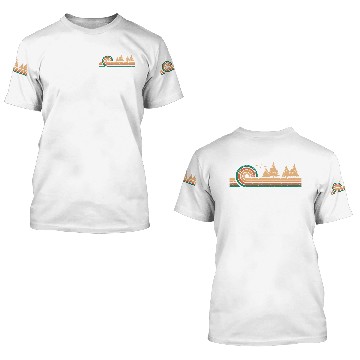 Discover South Dakota Vintage Pine Outdoors Souvenir 3D T Shirts