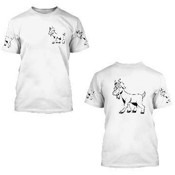 Discover Goat friendly dear 3D T Shirts