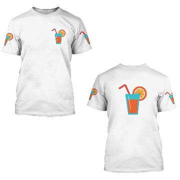 Discover Orange juice 3D T Shirts