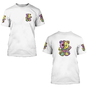 Discover Pastel Goth Ripped Teddy 3D T Shirts