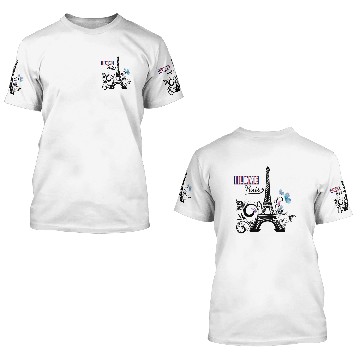 Discover I love Paris 3D T Shirts