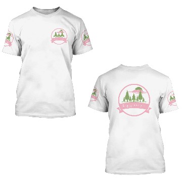 Discover Pink Happy Camper 3D T Shirts