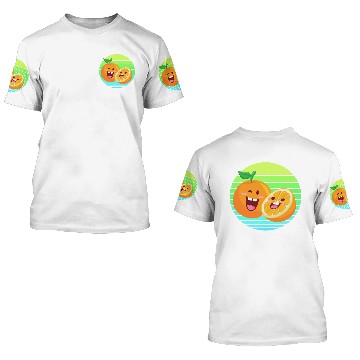 Discover Oranges orange juice sunset 3D T Shirts