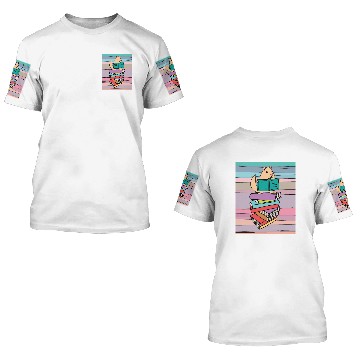 Discover Booklet Guinea Pig Reader Car 3D T Shirts