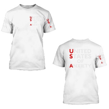 Discover united states of anxiety 3D T Shirts