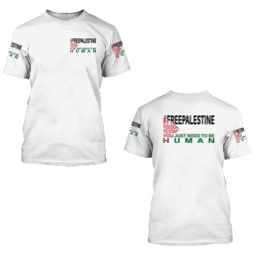 Discover Free Palestine Flag 3D T Shirts