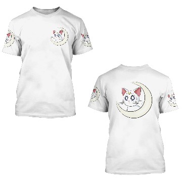 Discover Sailor Moon cat 3D T Shirts