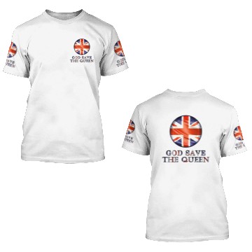 Discover God Save The Queen 3D T Shirts